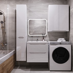 Style Line Мебель для ванной Марелла 60 Люкс Plus антискрейтч подвесная белая – фотография-2